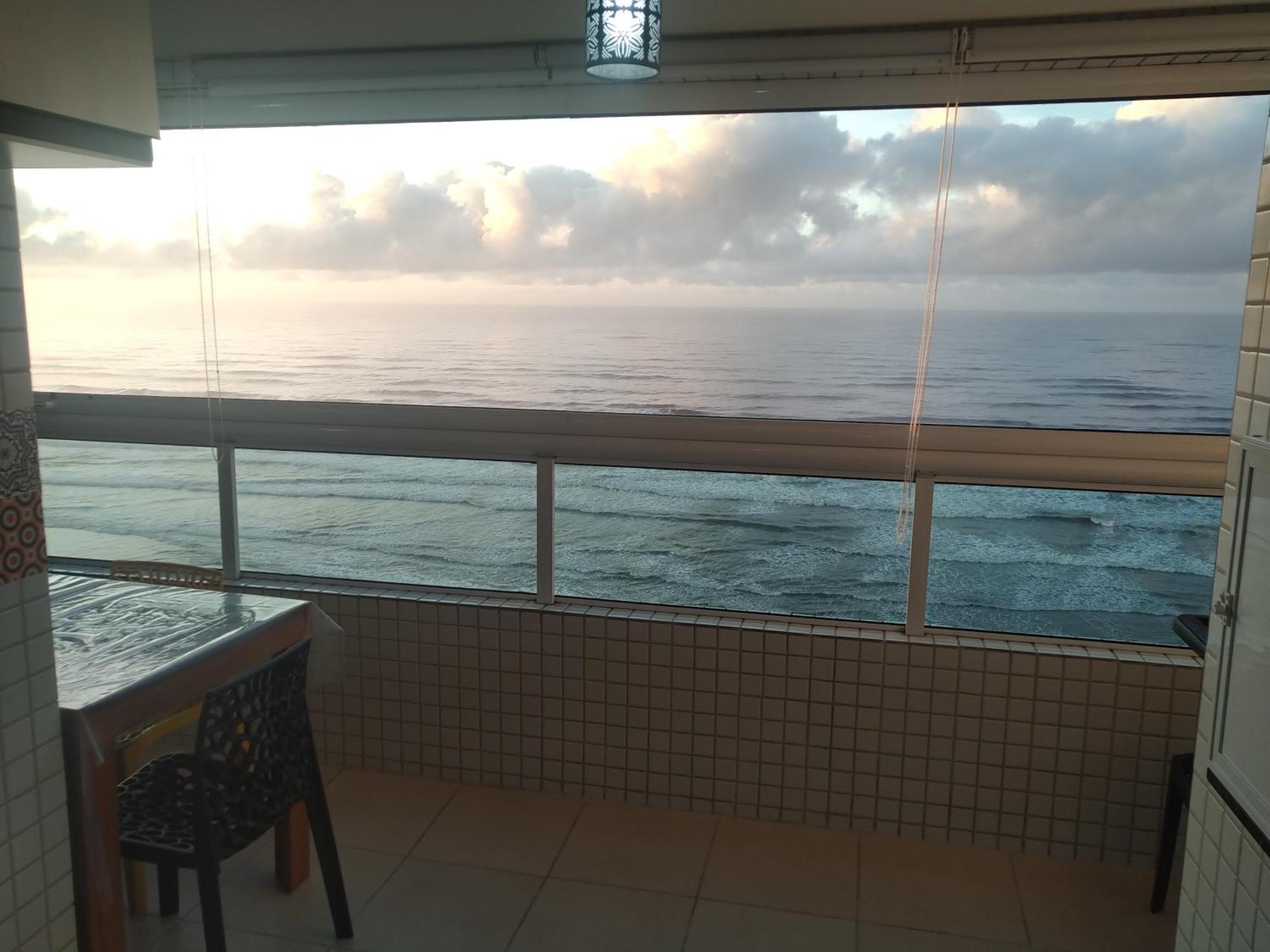 Apartamento Frente Mar Pe Na Areia 大普拉亚 外观 照片