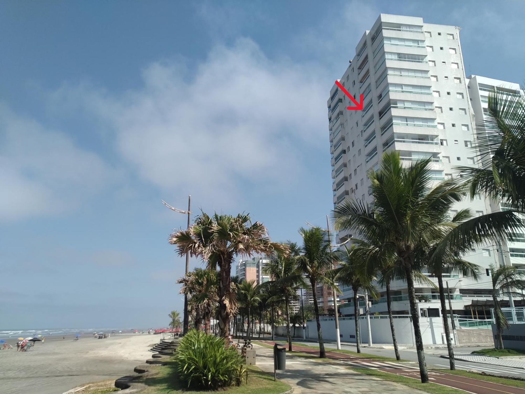 Apartamento Frente Mar Pe Na Areia 大普拉亚 外观 照片