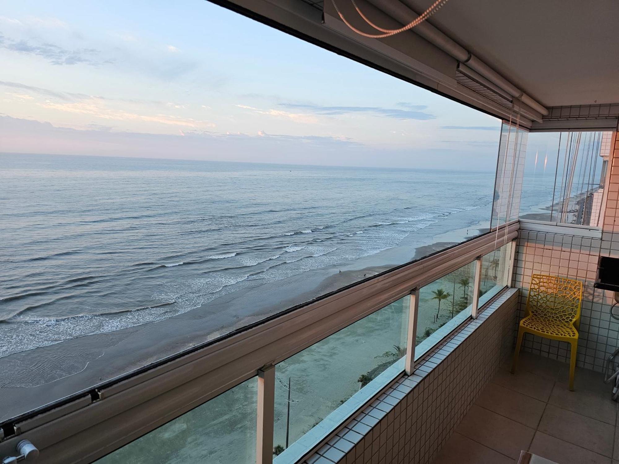Apartamento Frente Mar Pe Na Areia 大普拉亚 外观 照片
